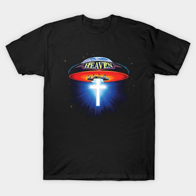 Heaven Spaceship T-Shirt by sandersart